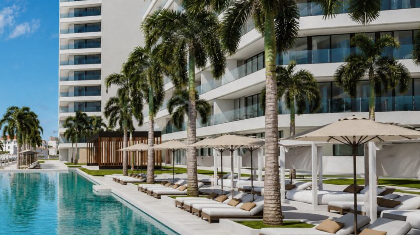 Alberca de Marina Towers en Marina Vallarta